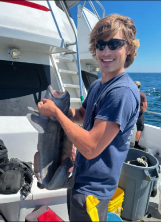 Jack working on Al Gauron's Fishing Charter
